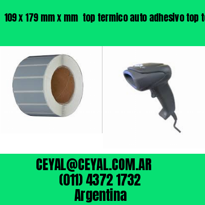 109 x 179 mm x mm  top termico auto adhesivo top termico adesivo