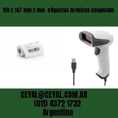 159 x 167 mm x mm  etiquetas termicas congelado