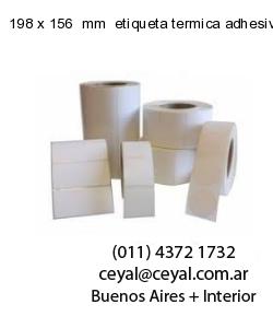 198 x 156  mm  etiqueta termica adhesiva