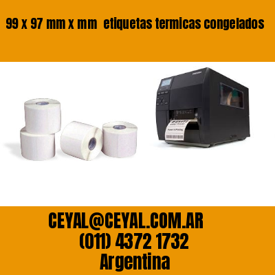 99 x 97 mm x mm  etiquetas termicas congelados