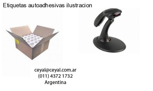 Etiquetas autoadhesivas ilustracion