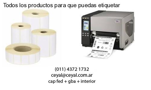 Todos los productos para que puedas etiquetar