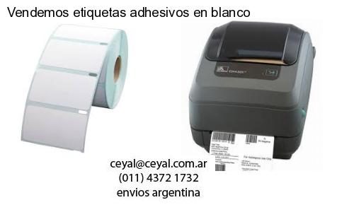 Vendemos etiquetas adhesivos en blanco