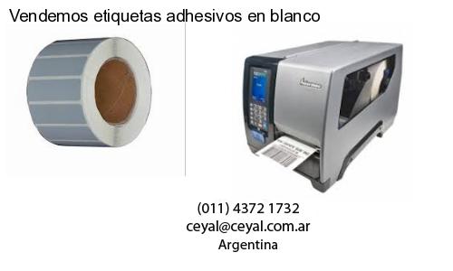 Vendemos etiquetas adhesivos en blanco