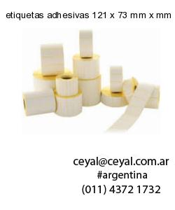 etiquetas adhesivas 121 x 73 mm x mm