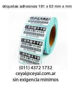 etiquetas adhesivas 181 x 63 mm x mm