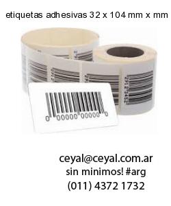 etiquetas adhesivas 32 x 104 mm x mm