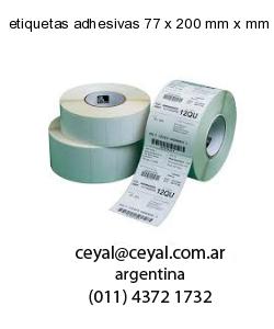 etiquetas adhesivas 77 x 200 mm x mm