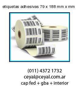 etiquetas adhesivas 79 x 188 mm x mm