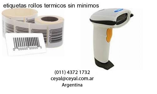 etiquetas rollos termicos sin minimos