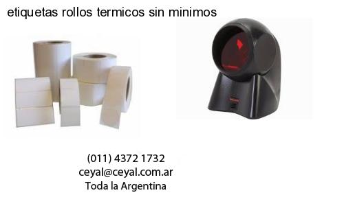 etiquetas rollos termicos sin minimos