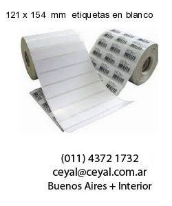 121 x 154  mm  etiquetas en blanco