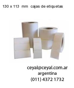 130 x 113  mm  cajas de etiquetas