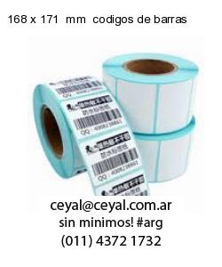 168 x 171  mm  codigos de barras