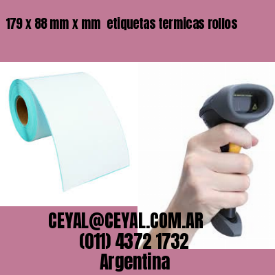 179 x 88 mm x mm  etiquetas termicas rollos