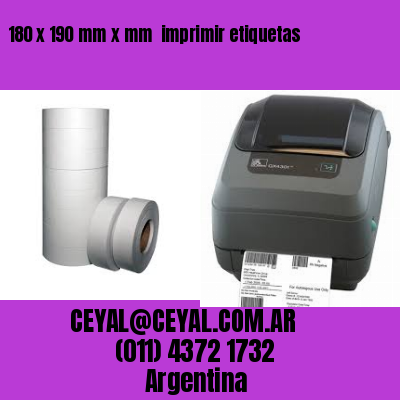180 x 190 mm x mm  imprimir etiquetas