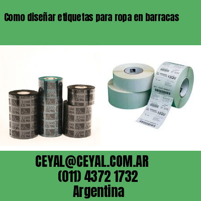 Como diseñar etiquetas para ropa en barracas