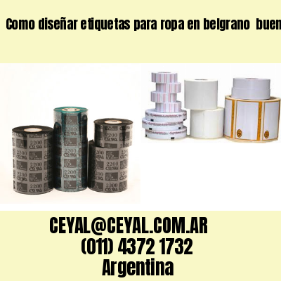 Como diseñar etiquetas para ropa en belgrano  buenos aires