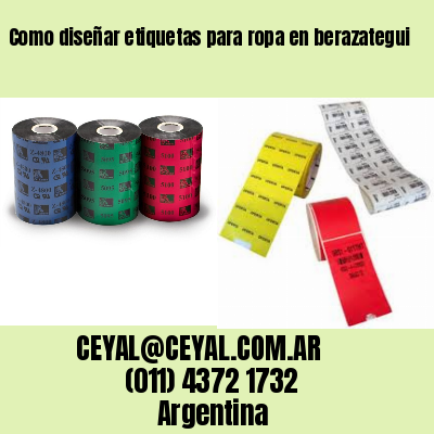 Como diseñar etiquetas para ropa en berazategui
