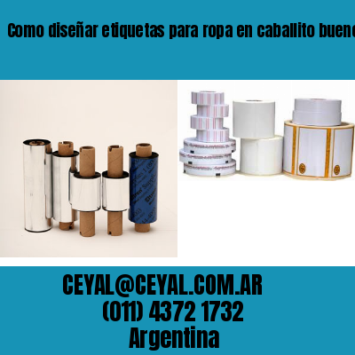 Como diseñar etiquetas para ropa en caballito buenos aires