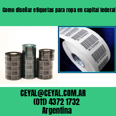 Como diseñar etiquetas para ropa en capital federal