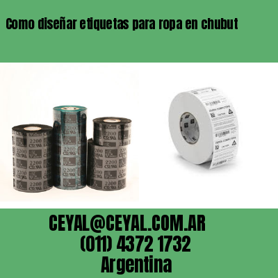 Como diseñar etiquetas para ropa en chubut