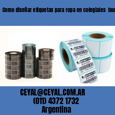 Como diseñar etiquetas para ropa en colegiales  buenos aires