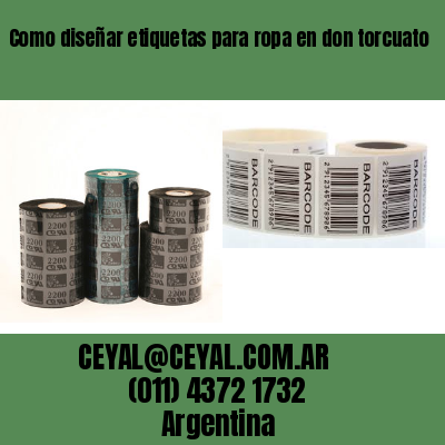 Como diseñar etiquetas para ropa en don torcuato