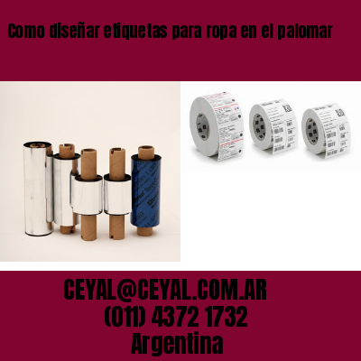 Como diseñar etiquetas para ropa en el palomar