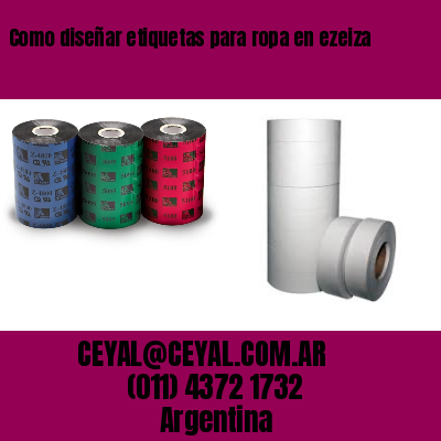 Como diseñar etiquetas para ropa en ezeiza