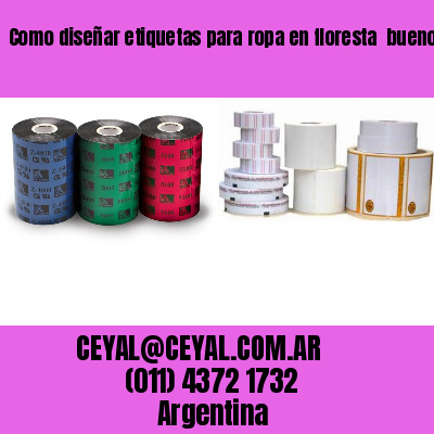 Como diseñar etiquetas para ropa en floresta  buenos aires