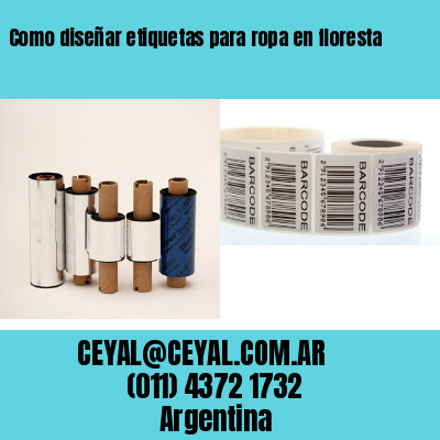 Como diseñar etiquetas para ropa en floresta