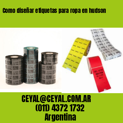 Como diseñar etiquetas para ropa en hudson