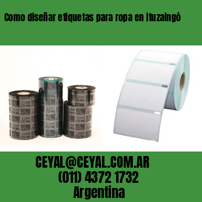 Como diseñar etiquetas para ropa en ituzaingó