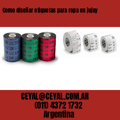 Como diseñar etiquetas para ropa en jujuy