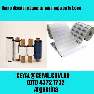 Como diseñar etiquetas para ropa en la boca