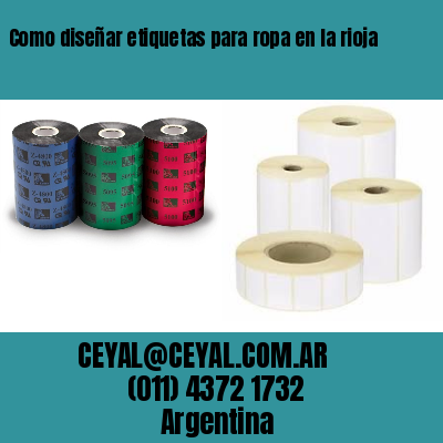 Como diseñar etiquetas para ropa en la rioja