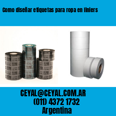 Como diseñar etiquetas para ropa en liniers