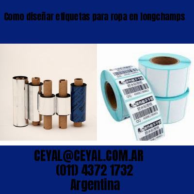Como diseñar etiquetas para ropa en longchamps