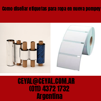 Como diseñar etiquetas para ropa en nueva pompeya  buenos aires