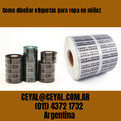Como diseñar etiquetas para ropa en núñez