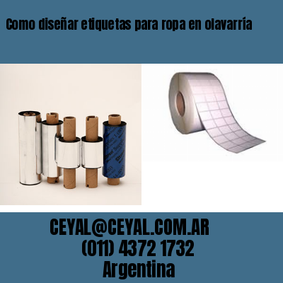 Como diseñar etiquetas para ropa en olavarría
