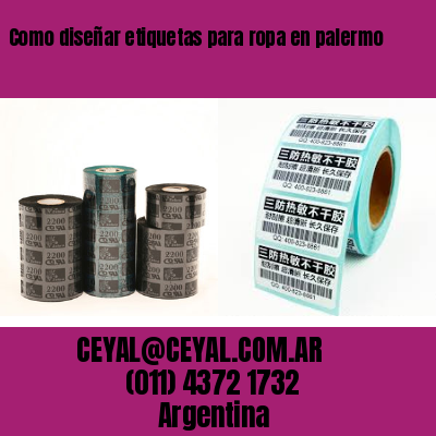 Como diseñar etiquetas para ropa en palermo