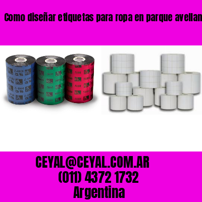 Como diseñar etiquetas para ropa en parque avellaneda  buenos aires