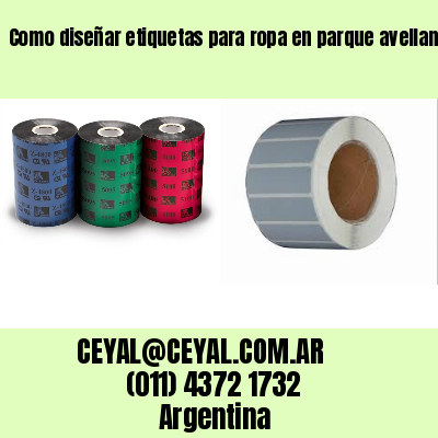 Como diseñar etiquetas para ropa en parque avellaneda
