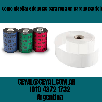 Como diseñar etiquetas para ropa en parque patricios  buenos aires