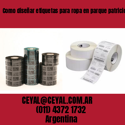 Como diseñar etiquetas para ropa en parque patricios