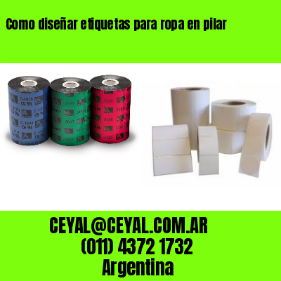 Como diseñar etiquetas para ropa en pilar