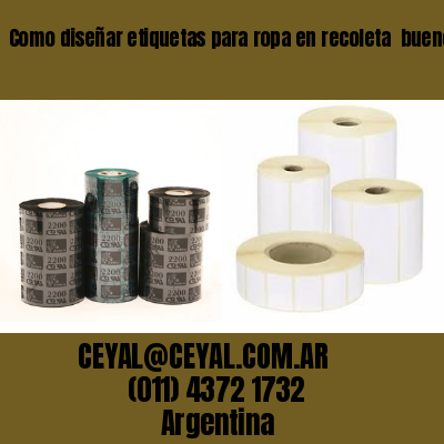 Como diseñar etiquetas para ropa en recoleta  buenos aires
