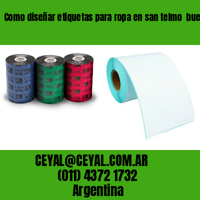 Como diseñar etiquetas para ropa en san telmo  buenos aires